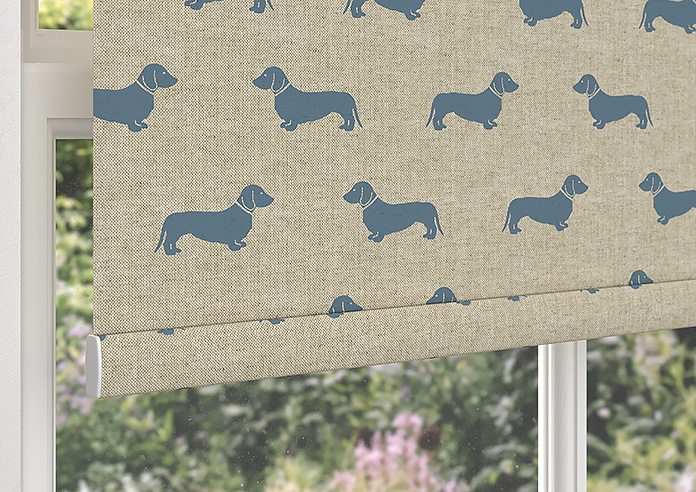 Emily Bond Peggy, True Blue - Twist&Fit Roller Blind - Image 4